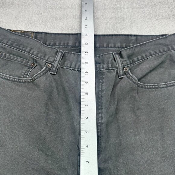 Levi's 505 Jeans Mens 36x28 Dark Gray Charcoal Straight Leg Regular Fit Denim - Picture 11 of 15